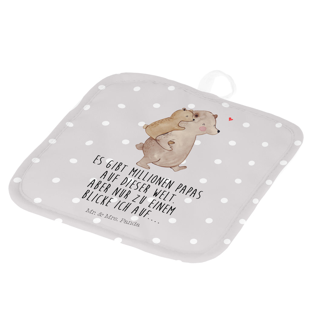 2er Set Topflappen  Papa Bär Topflappen, Topfuntersetzer, Ofenhandschuh, Topflappen Set, Topflappen lustig, Topflappen mit Spruch, Familie, Vatertag, Muttertag, Bruder, Schwester, Mama, Papa, Oma, Opa, Geschenk, Vater, Papi, Vati, Onkel, Geburtstag