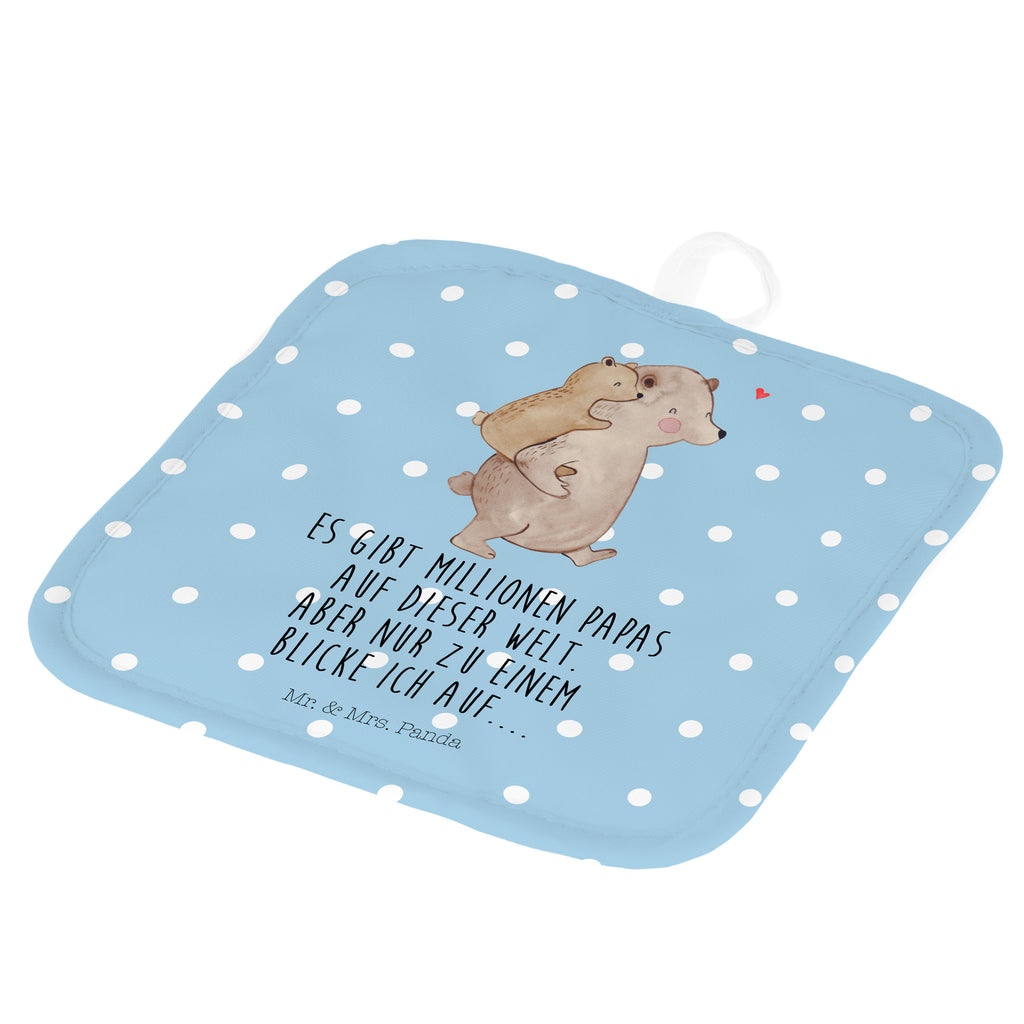 2er Set Topflappen  Papa Bär Topflappen, Topfuntersetzer, Ofenhandschuh, Topflappen Set, Topflappen lustig, Topflappen mit Spruch, Familie, Vatertag, Muttertag, Bruder, Schwester, Mama, Papa, Oma, Opa, Geschenk, Vater, Papi, Vati, Onkel, Geburtstag