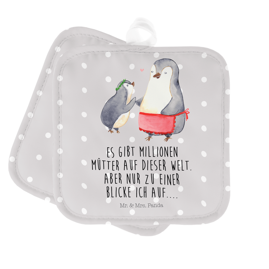 2er Set Topflappen  Pinguin mit Kind Topflappen, Topfuntersetzer, Ofenhandschuh, Topflappen Set, Topflappen lustig, Topflappen mit Spruch, Familie, Vatertag, Muttertag, Bruder, Schwester, Mama, Papa, Oma, Opa, Geschenk, Mami, Mutti, Mutter, Geburststag