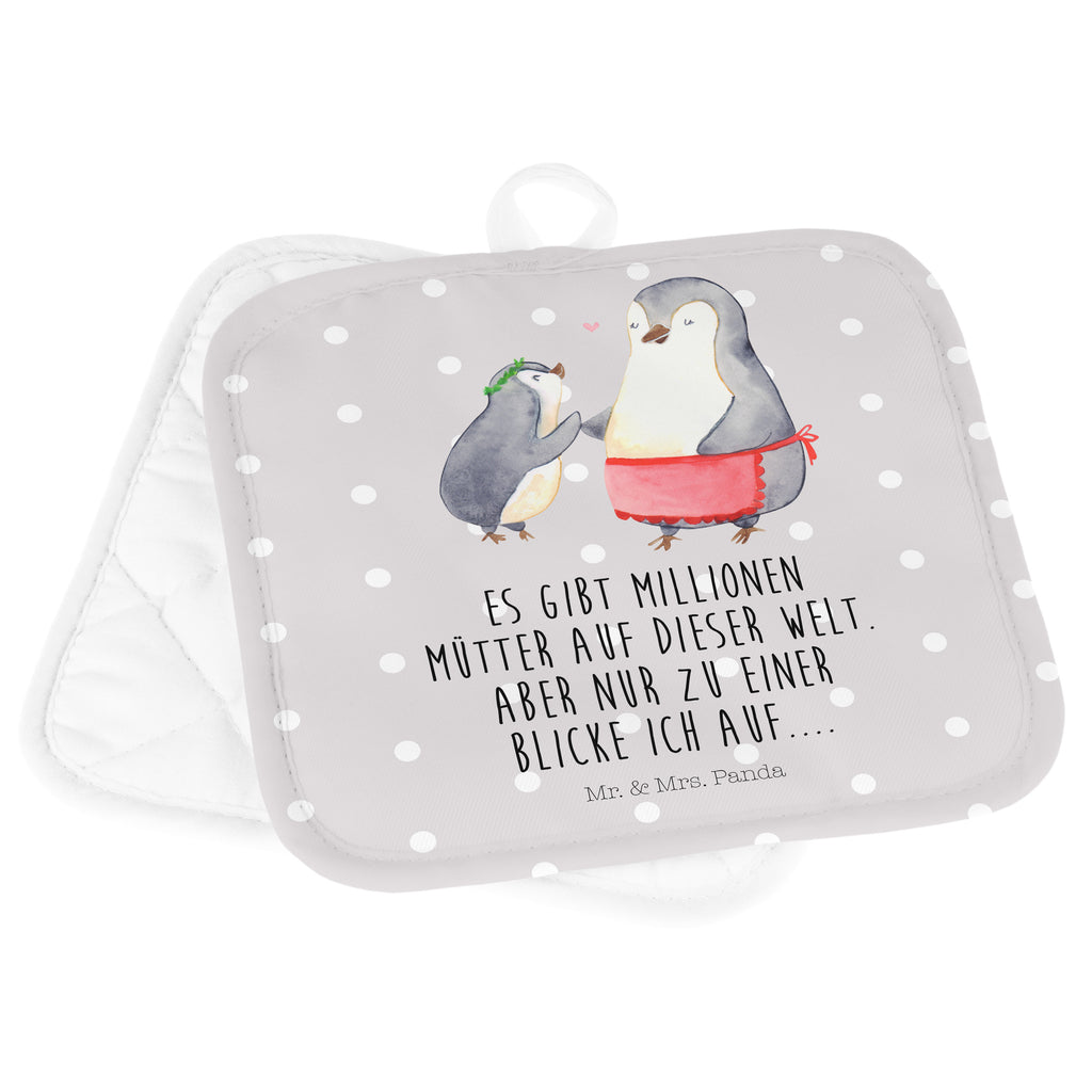 2er Set Topflappen  Pinguin mit Kind Topflappen, Topfuntersetzer, Ofenhandschuh, Topflappen Set, Topflappen lustig, Topflappen mit Spruch, Familie, Vatertag, Muttertag, Bruder, Schwester, Mama, Papa, Oma, Opa, Geschenk, Mami, Mutti, Mutter, Geburststag