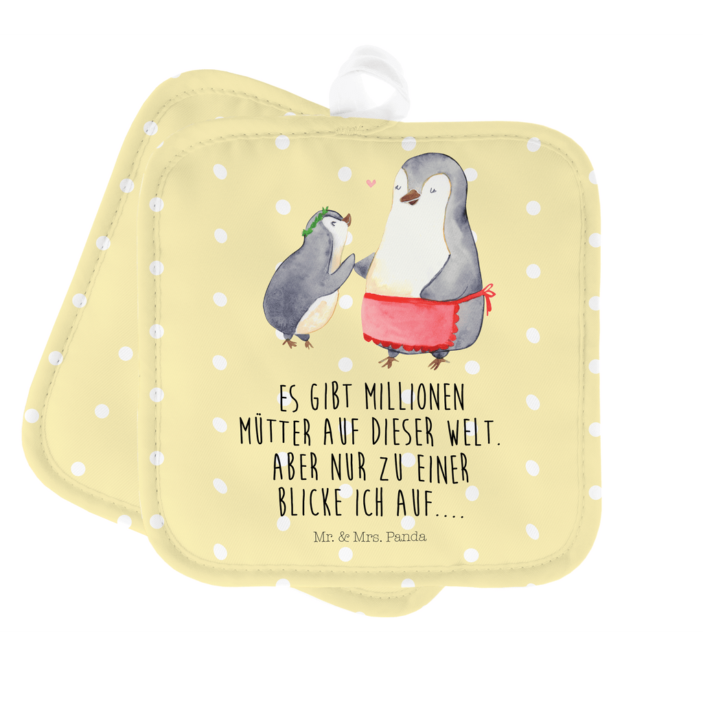 2er Set Topflappen  Pinguin mit Kind Topflappen, Topfuntersetzer, Ofenhandschuh, Topflappen Set, Topflappen lustig, Topflappen mit Spruch, Familie, Vatertag, Muttertag, Bruder, Schwester, Mama, Papa, Oma, Opa, Geschenk, Mami, Mutti, Mutter, Geburststag