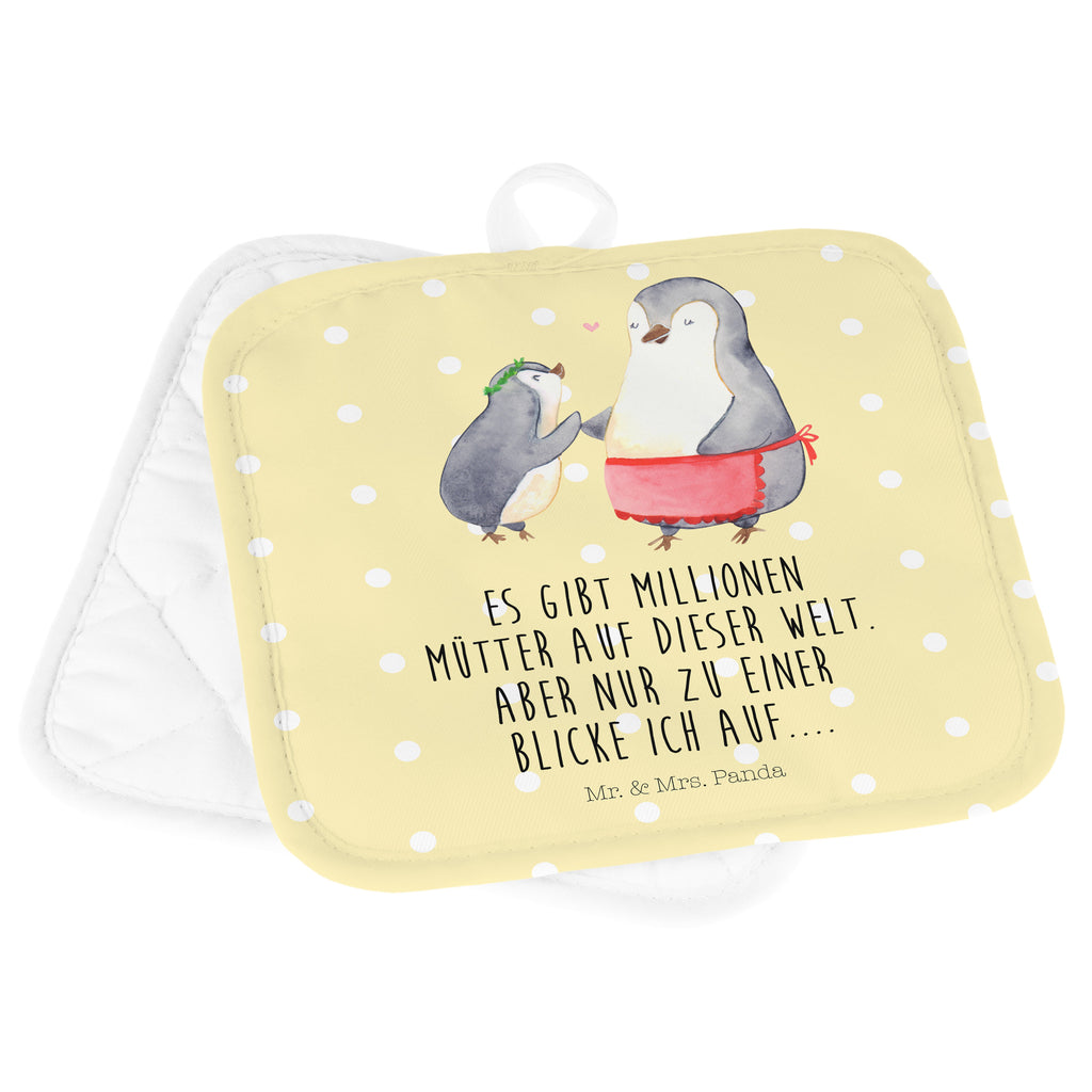 2er Set Topflappen  Pinguin mit Kind Topflappen, Topfuntersetzer, Ofenhandschuh, Topflappen Set, Topflappen lustig, Topflappen mit Spruch, Familie, Vatertag, Muttertag, Bruder, Schwester, Mama, Papa, Oma, Opa, Geschenk, Mami, Mutti, Mutter, Geburststag