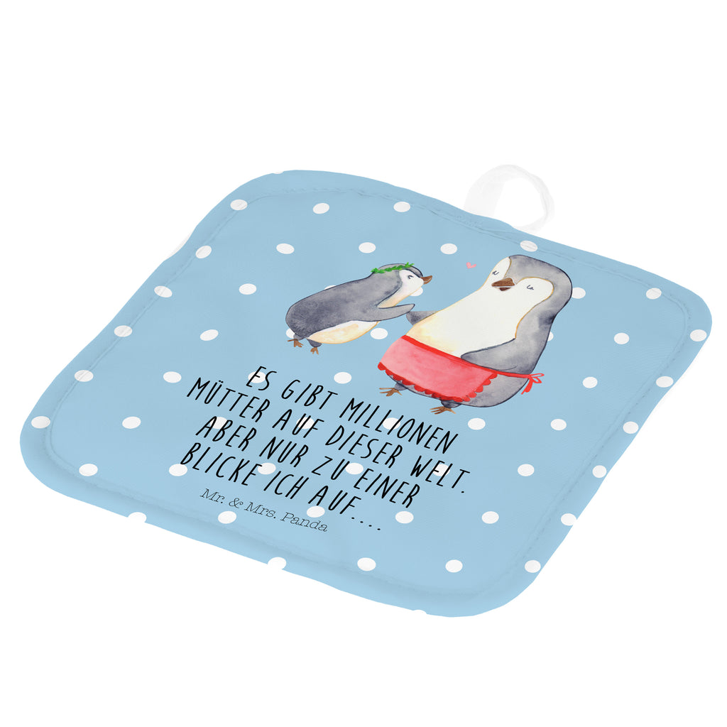2er Set Topflappen  Pinguin mit Kind Topflappen, Topfuntersetzer, Ofenhandschuh, Topflappen Set, Topflappen lustig, Topflappen mit Spruch, Familie, Vatertag, Muttertag, Bruder, Schwester, Mama, Papa, Oma, Opa, Geschenk, Mami, Mutti, Mutter, Geburststag