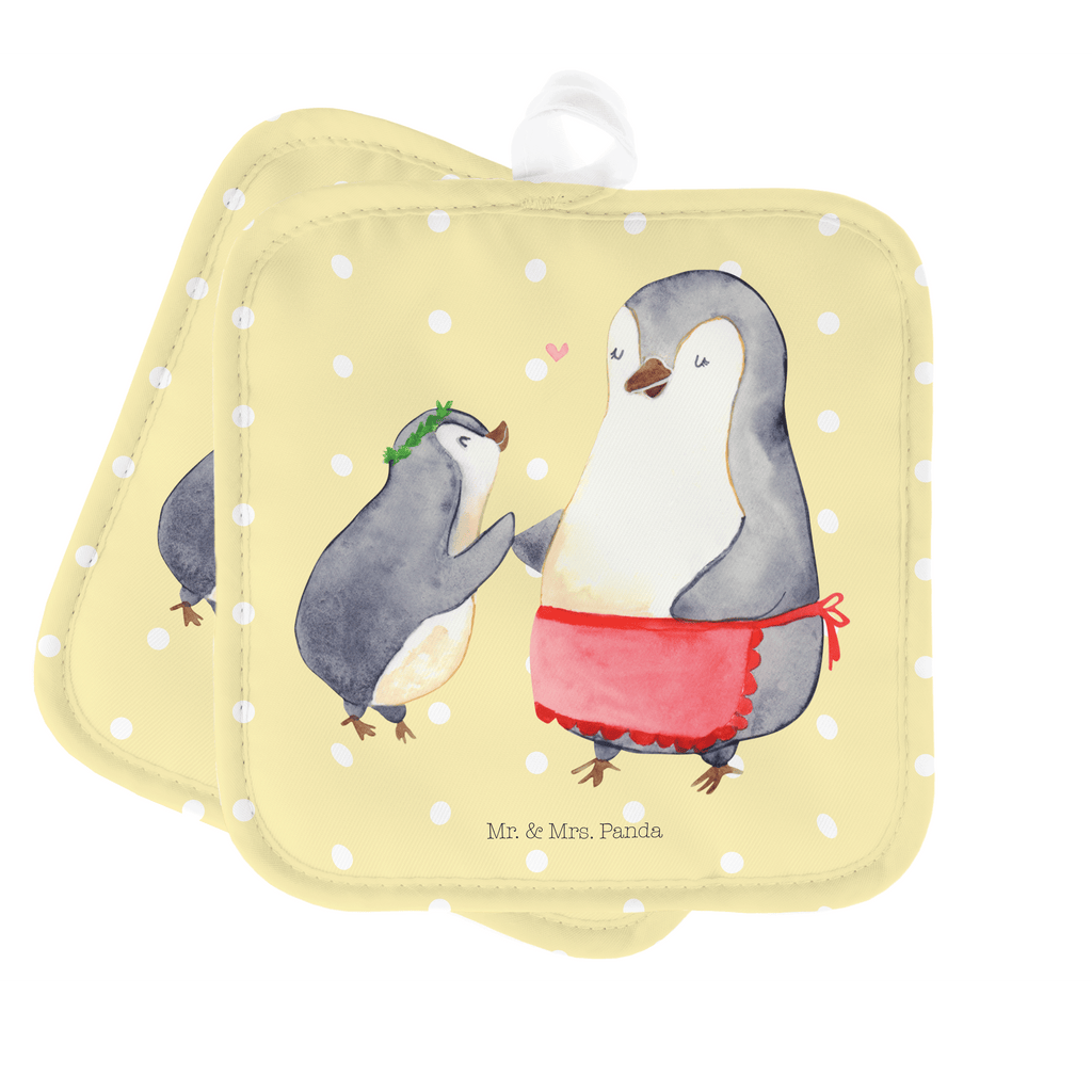 2er Set Topflappen  Pinguin mit Kind Topflappen, Topfuntersetzer, Ofenhandschuh, Topflappen Set, Topflappen lustig, Topflappen mit Spruch, Familie, Vatertag, Muttertag, Bruder, Schwester, Mama, Papa, Oma, Opa, Geschenk, Mami, Mutti, Mutter, Geburststag