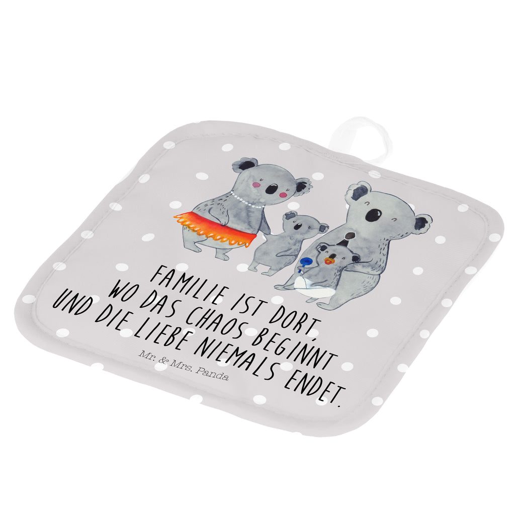 2er Set Topflappen  Koala Familie Topflappen, Topfuntersetzer, Ofenhandschuh, Topflappen Set, Topflappen lustig, Topflappen mit Spruch, Familie, Vatertag, Muttertag, Bruder, Schwester, Mama, Papa, Oma, Opa, Koala, Koalas, Family, Kinder, Geschwister, Familienleben