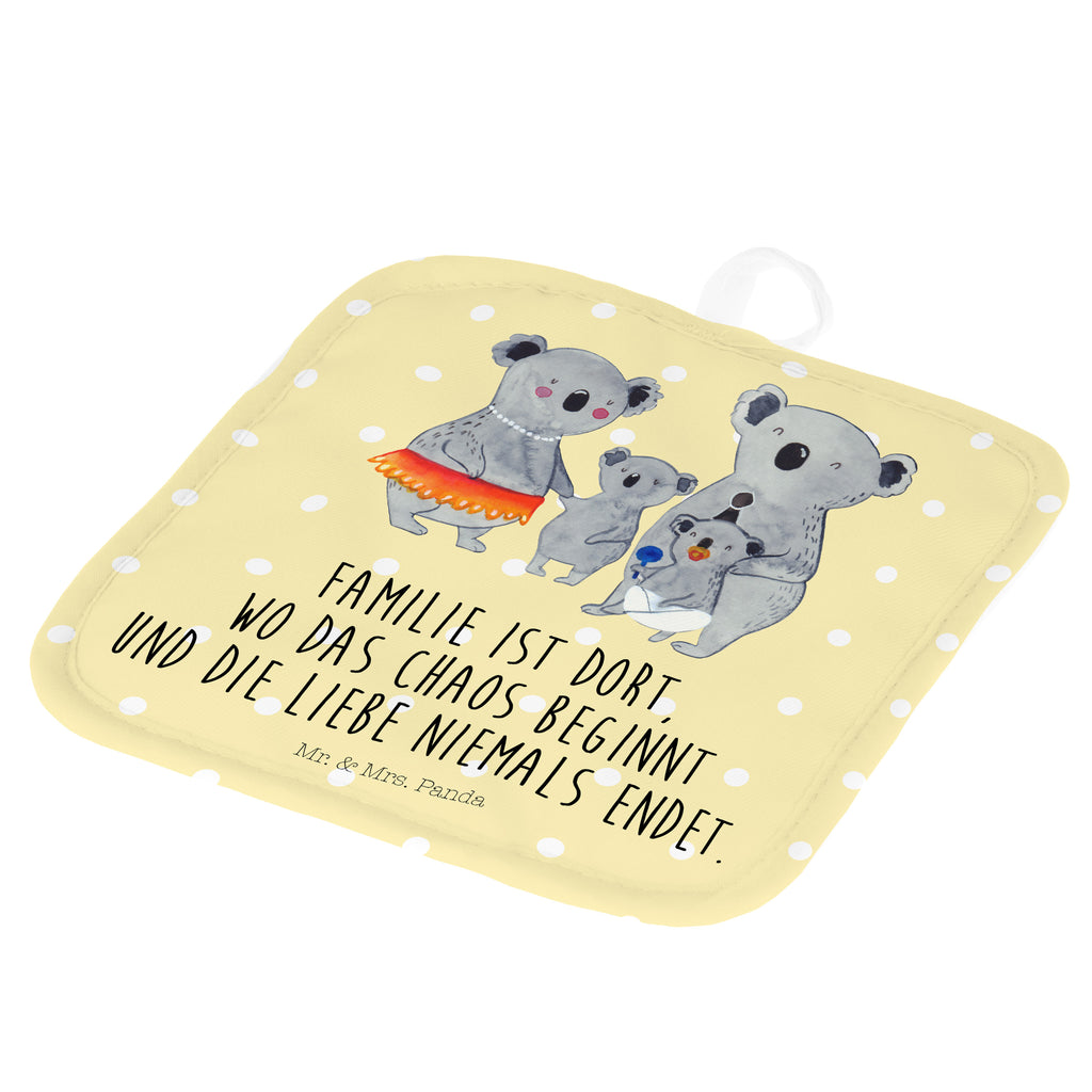 2er Set Topflappen  Koala Familie Topflappen, Topfuntersetzer, Ofenhandschuh, Topflappen Set, Topflappen lustig, Topflappen mit Spruch, Familie, Vatertag, Muttertag, Bruder, Schwester, Mama, Papa, Oma, Opa, Koala, Koalas, Family, Kinder, Geschwister, Familienleben