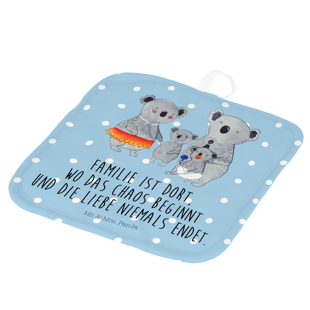 2er Set Topflappen  Koala Familie Topflappen, Topfuntersetzer, Ofenhandschuh, Topflappen Set, Topflappen lustig, Topflappen mit Spruch, Familie, Vatertag, Muttertag, Bruder, Schwester, Mama, Papa, Oma, Opa, Koala, Koalas, Family, Kinder, Geschwister, Familienleben