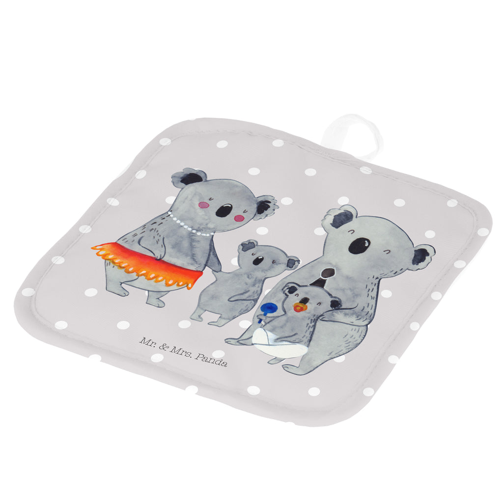 2er Set Topflappen  Koala Familie Topflappen, Topfuntersetzer, Ofenhandschuh, Topflappen Set, Topflappen lustig, Topflappen mit Spruch, Familie, Vatertag, Muttertag, Bruder, Schwester, Mama, Papa, Oma, Opa, Koala, Koalas, Family, Kinder, Geschwister, Familienleben