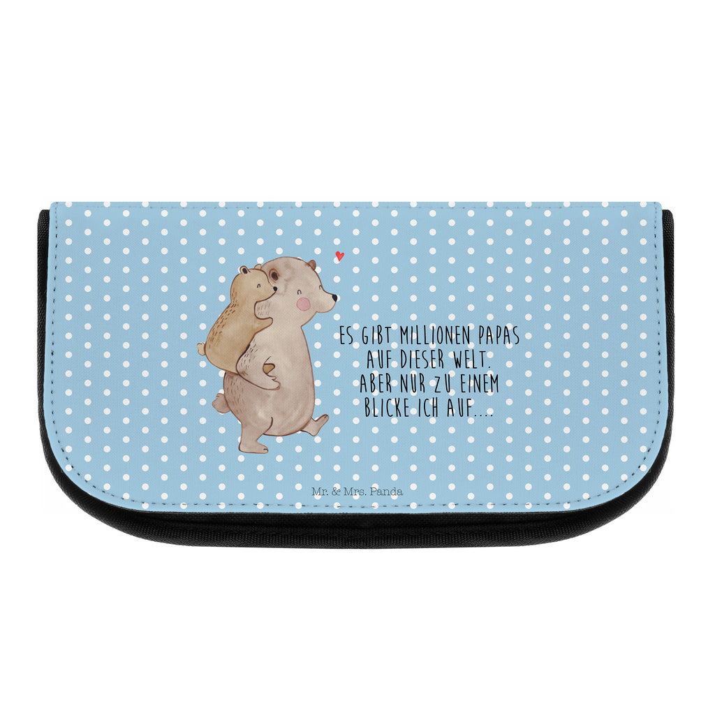 Kosmetiktasche Papa Bär Kosmetikbeutel, Kulturtasche, Kulturbeutel, Schminktasche, Make-Up Tasche, Familie, Vatertag, Muttertag, Bruder, Schwester, Mama, Papa, Oma, Opa, Geschenk, Vater, Papi, Vati, Onkel, Geburtstag