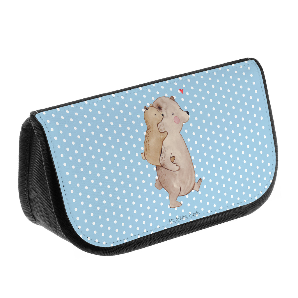 Kosmetiktasche Papa Bär Kosmetikbeutel, Kulturtasche, Kulturbeutel, Schminktasche, Make-Up Tasche, Familie, Vatertag, Muttertag, Bruder, Schwester, Mama, Papa, Oma, Opa, Geschenk, Vater, Papi, Vati, Onkel, Geburtstag