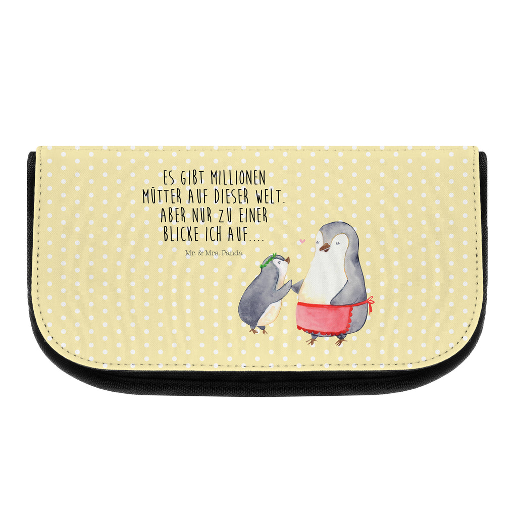 Kosmetiktasche Pinguin mit Kind Kosmetikbeutel, Kulturtasche, Kulturbeutel, Schminktasche, Make-Up Tasche, Familie, Vatertag, Muttertag, Bruder, Schwester, Mama, Papa, Oma, Opa, Geschenk, Mami, Mutti, Mutter, Geburststag