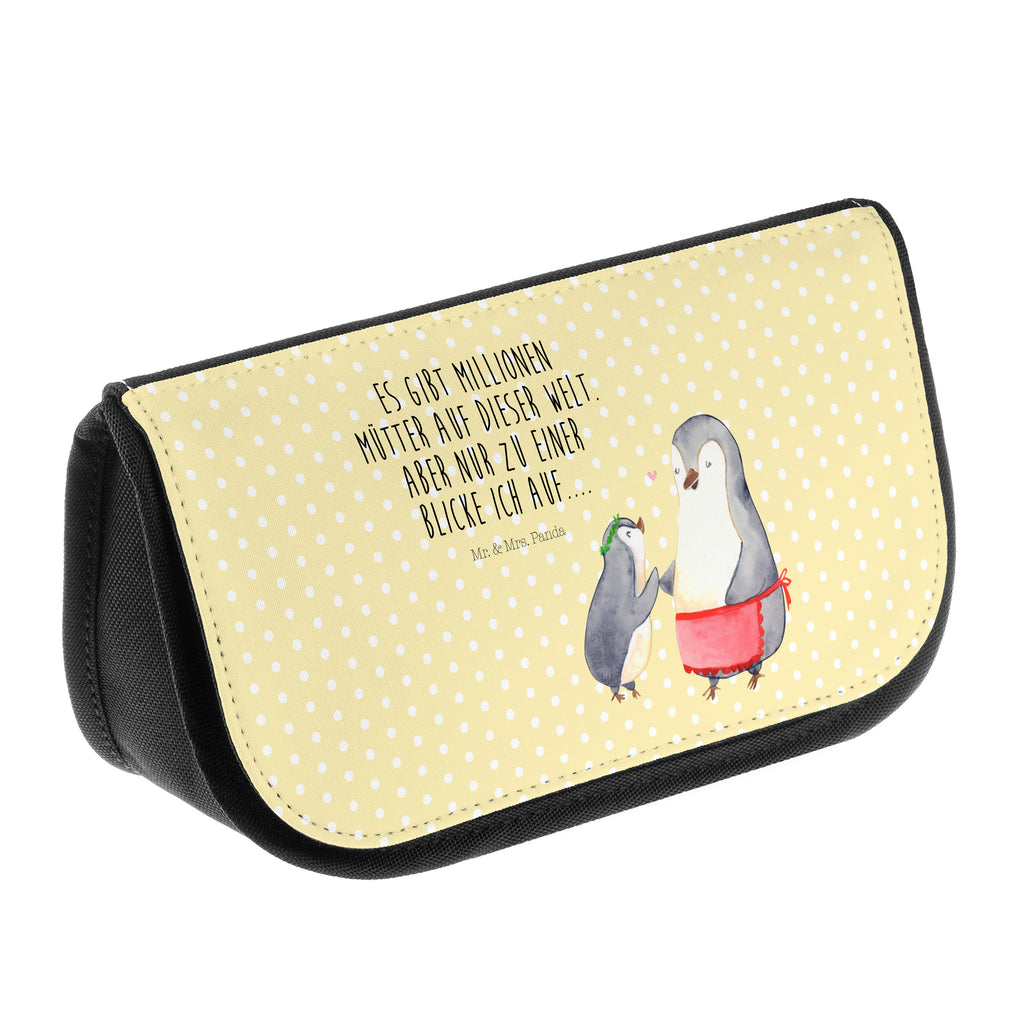 Kosmetiktasche Pinguin mit Kind Kosmetikbeutel, Kulturtasche, Kulturbeutel, Schminktasche, Make-Up Tasche, Familie, Vatertag, Muttertag, Bruder, Schwester, Mama, Papa, Oma, Opa, Geschenk, Mami, Mutti, Mutter, Geburststag