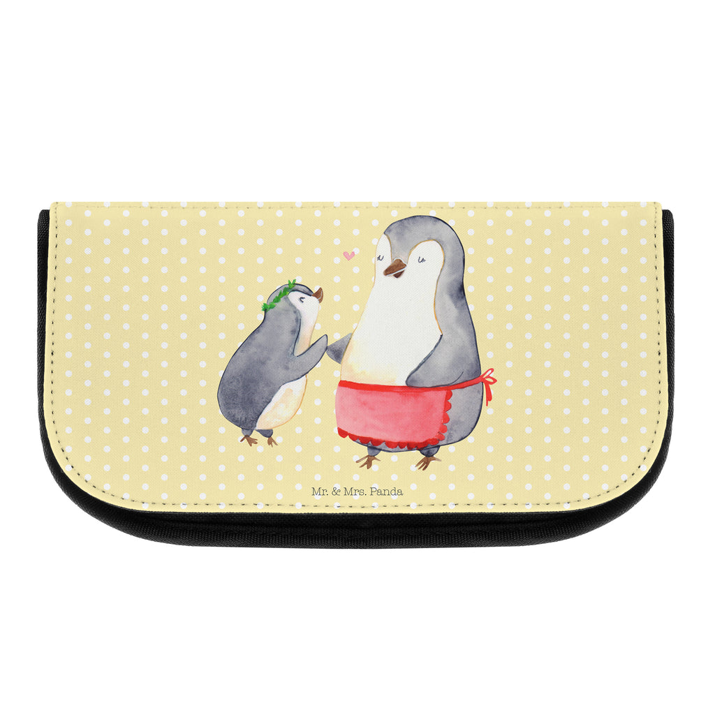 Kosmetiktasche Pinguin mit Kind Kosmetikbeutel, Kulturtasche, Kulturbeutel, Schminktasche, Make-Up Tasche, Familie, Vatertag, Muttertag, Bruder, Schwester, Mama, Papa, Oma, Opa, Geschenk, Mami, Mutti, Mutter, Geburststag