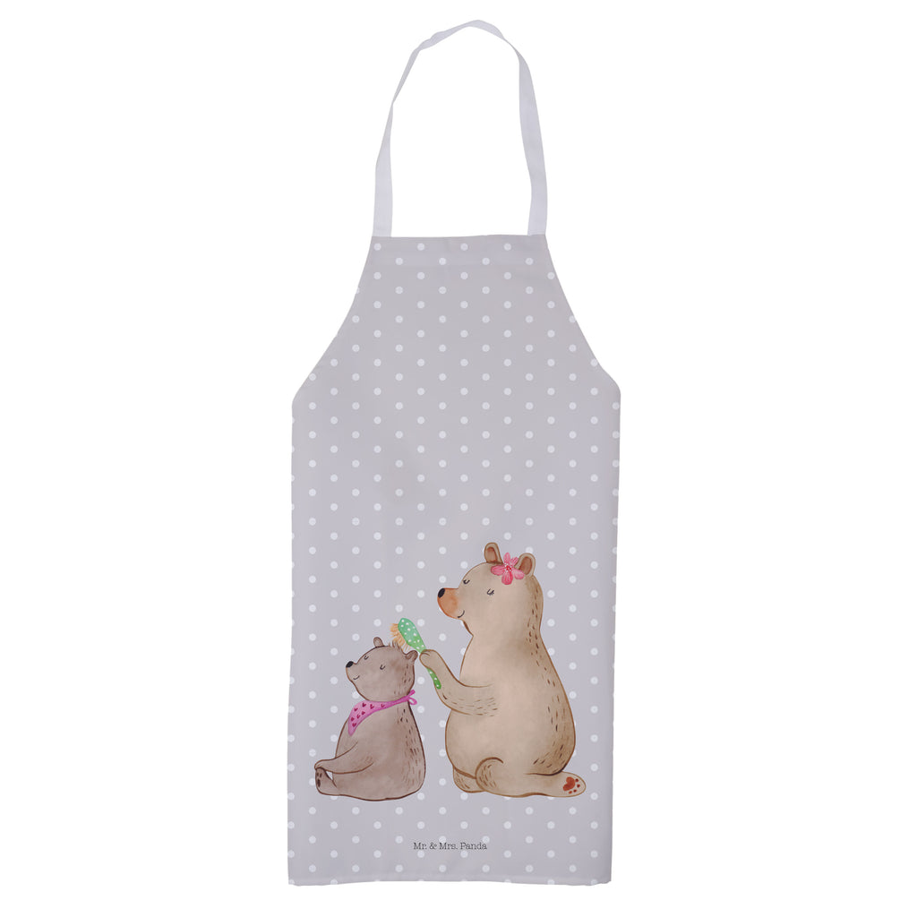 Kochschürze Bär mit Kind Schürze, Backschürze, Küchenschürze, Grillschürze, Latzschürze, Familie, Vatertag, Muttertag, Bruder, Schwester, Mama, Papa, Oma, Opa, Geschenk, Mutti, Mutter