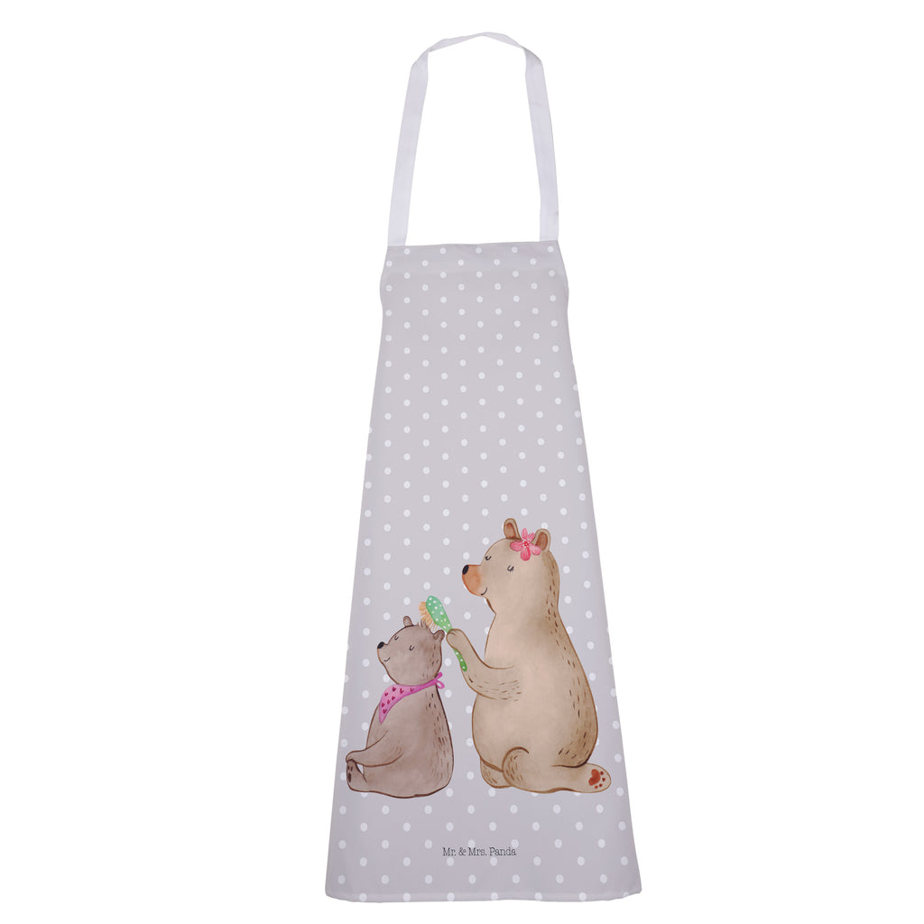 Kochschürze Bär mit Kind Schürze, Backschürze, Küchenschürze, Grillschürze, Latzschürze, Familie, Vatertag, Muttertag, Bruder, Schwester, Mama, Papa, Oma, Opa, Geschenk, Mutti, Mutter