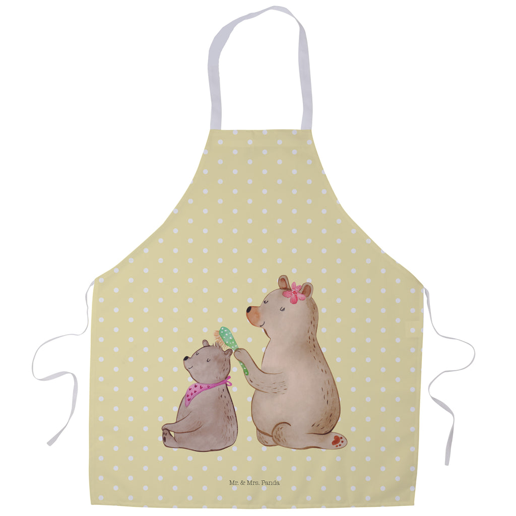 Kochschürze Bär mit Kind Schürze, Backschürze, Küchenschürze, Grillschürze, Latzschürze, Familie, Vatertag, Muttertag, Bruder, Schwester, Mama, Papa, Oma, Opa, Geschenk, Mutti, Mutter