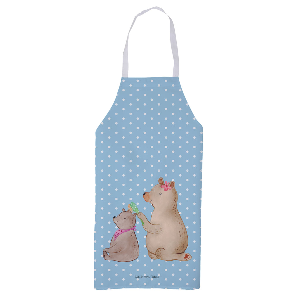 Kochschürze Bär mit Kind Schürze, Backschürze, Küchenschürze, Grillschürze, Latzschürze, Familie, Vatertag, Muttertag, Bruder, Schwester, Mama, Papa, Oma, Opa, Geschenk, Mutti, Mutter