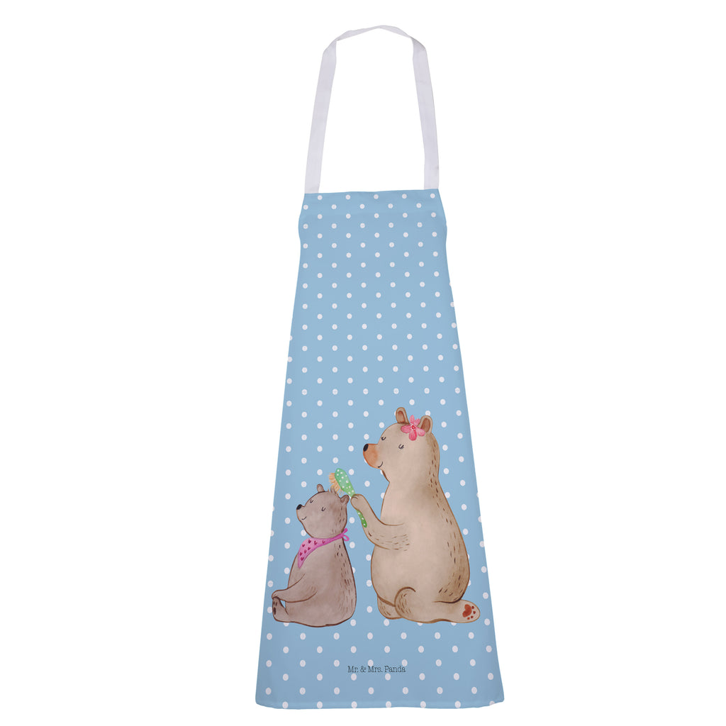 Kochschürze Bär mit Kind Schürze, Backschürze, Küchenschürze, Grillschürze, Latzschürze, Familie, Vatertag, Muttertag, Bruder, Schwester, Mama, Papa, Oma, Opa, Geschenk, Mutti, Mutter