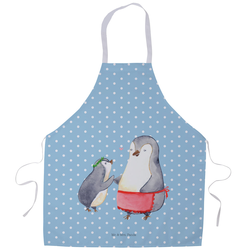 Kochschürze Pinguin mit Kind Schürze, Backschürze, Küchenschürze, Grillschürze, Latzschürze, Familie, Vatertag, Muttertag, Bruder, Schwester, Mama, Papa, Oma, Opa, Geschenk, Mami, Mutti, Mutter, Geburststag