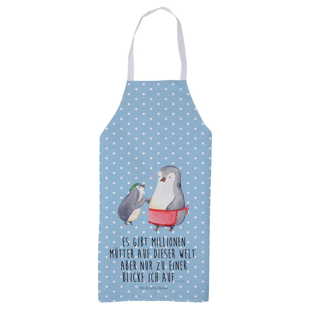 Kochschürze Pinguin mit Kind Schürze, Backschürze, Küchenschürze, Grillschürze, Latzschürze, Familie, Vatertag, Muttertag, Bruder, Schwester, Mama, Papa, Oma, Opa, Geschenk, Mami, Mutti, Mutter, Geburststag