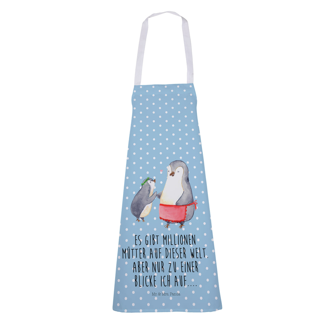Kochschürze Pinguin mit Kind Schürze, Backschürze, Küchenschürze, Grillschürze, Latzschürze, Familie, Vatertag, Muttertag, Bruder, Schwester, Mama, Papa, Oma, Opa, Geschenk, Mami, Mutti, Mutter, Geburststag