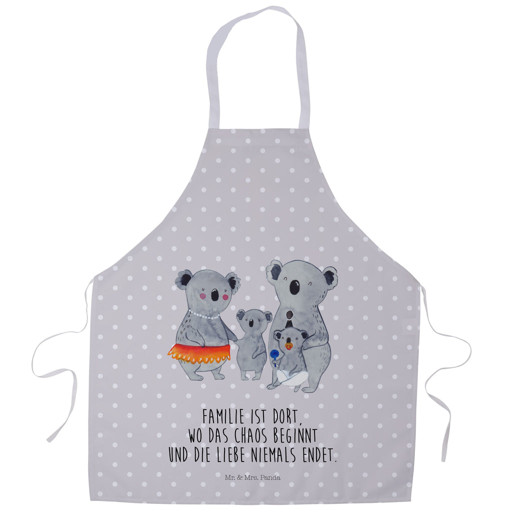 Kochschürze Koala Familie Schürze, Backschürze, Küchenschürze, Grillschürze, Latzschürze, Familie, Vatertag, Muttertag, Bruder, Schwester, Mama, Papa, Oma, Opa, Koala, Koalas, Family, Kinder, Geschwister, Familienleben