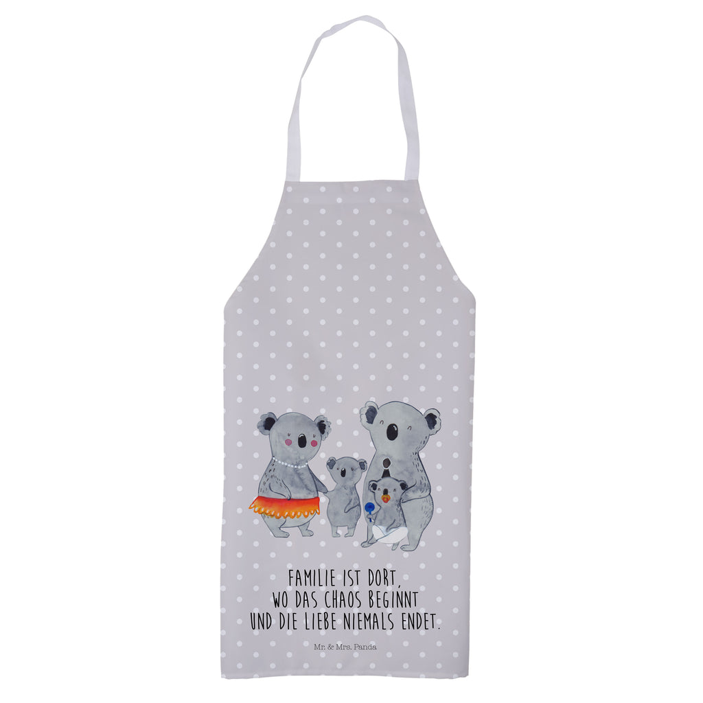 Kochschürze Koala Familie Schürze, Backschürze, Küchenschürze, Grillschürze, Latzschürze, Familie, Vatertag, Muttertag, Bruder, Schwester, Mama, Papa, Oma, Opa, Koala, Koalas, Family, Kinder, Geschwister, Familienleben