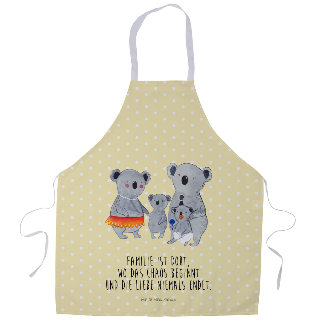 Kochschürze Koala Familie Schürze, Backschürze, Küchenschürze, Grillschürze, Latzschürze, Familie, Vatertag, Muttertag, Bruder, Schwester, Mama, Papa, Oma, Opa, Koala, Koalas, Family, Kinder, Geschwister, Familienleben