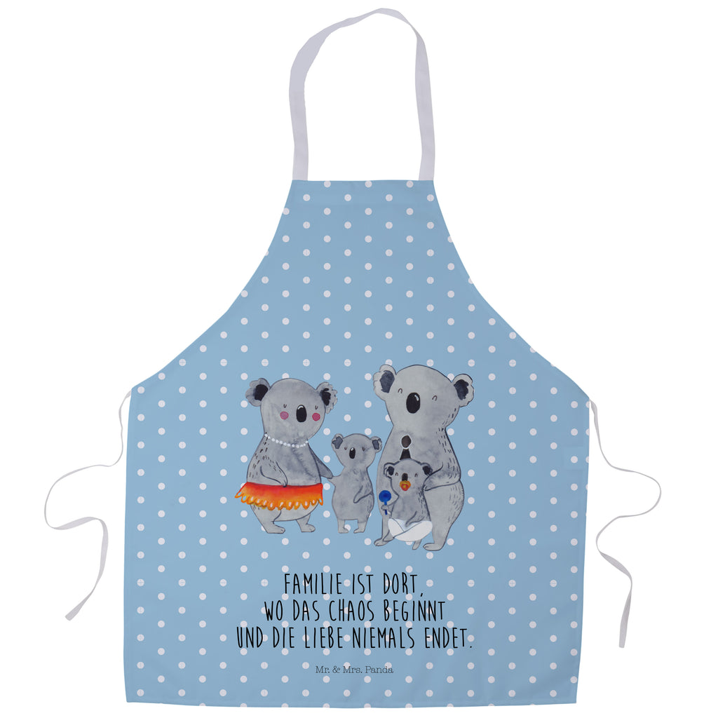Kochschürze Koala Familie Schürze, Backschürze, Küchenschürze, Grillschürze, Latzschürze, Familie, Vatertag, Muttertag, Bruder, Schwester, Mama, Papa, Oma, Opa, Koala, Koalas, Family, Kinder, Geschwister, Familienleben