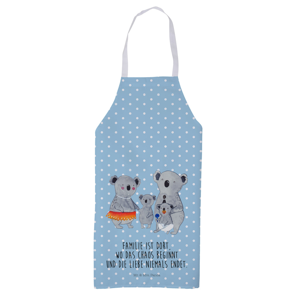 Kochschürze Koala Familie Schürze, Backschürze, Küchenschürze, Grillschürze, Latzschürze, Familie, Vatertag, Muttertag, Bruder, Schwester, Mama, Papa, Oma, Opa, Koala, Koalas, Family, Kinder, Geschwister, Familienleben