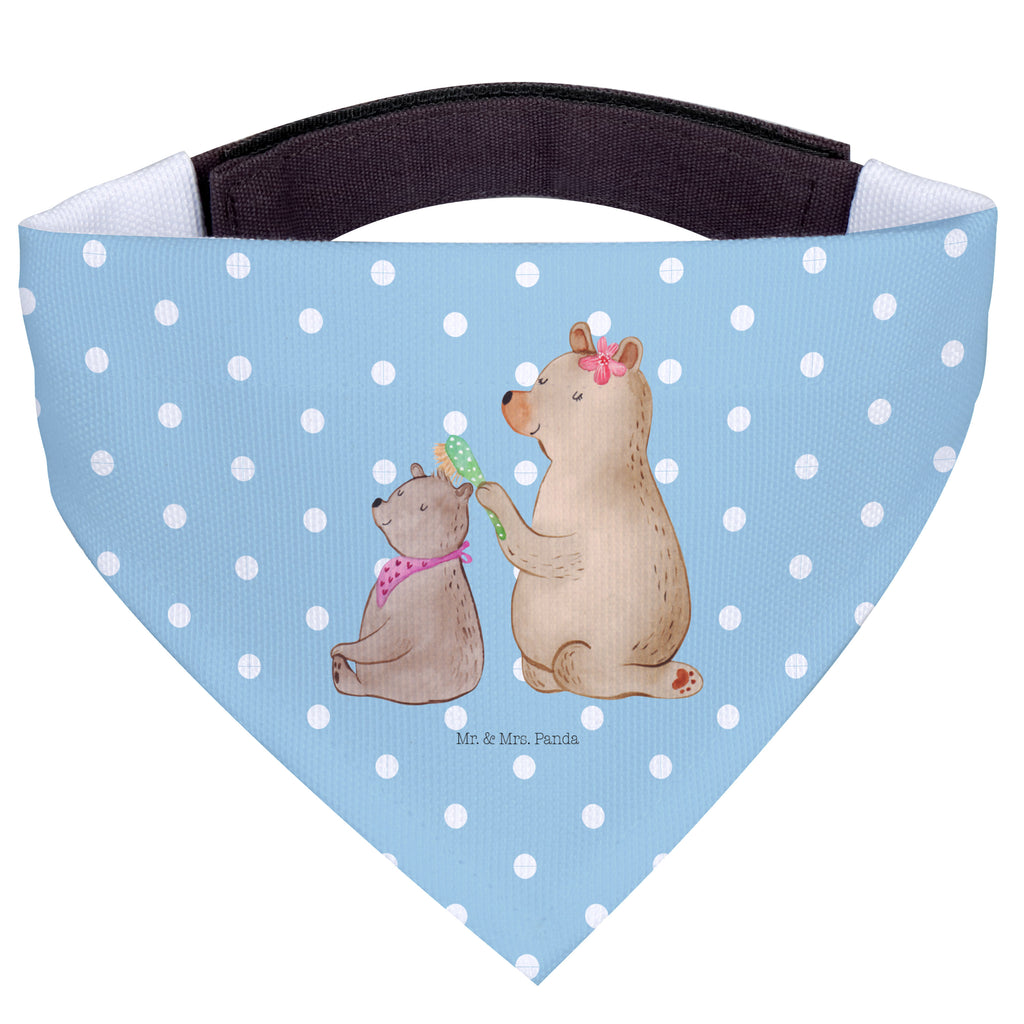 Hundehalstuch M Bär mit Kind Hundehalstuch, Halstuch, Hunde, Tuch, mittel, mittelgroße Hunde, Familie, Vatertag, Muttertag, Bruder, Schwester, Mama, Papa, Oma, Opa, Geschenk, Mutti, Mutter
