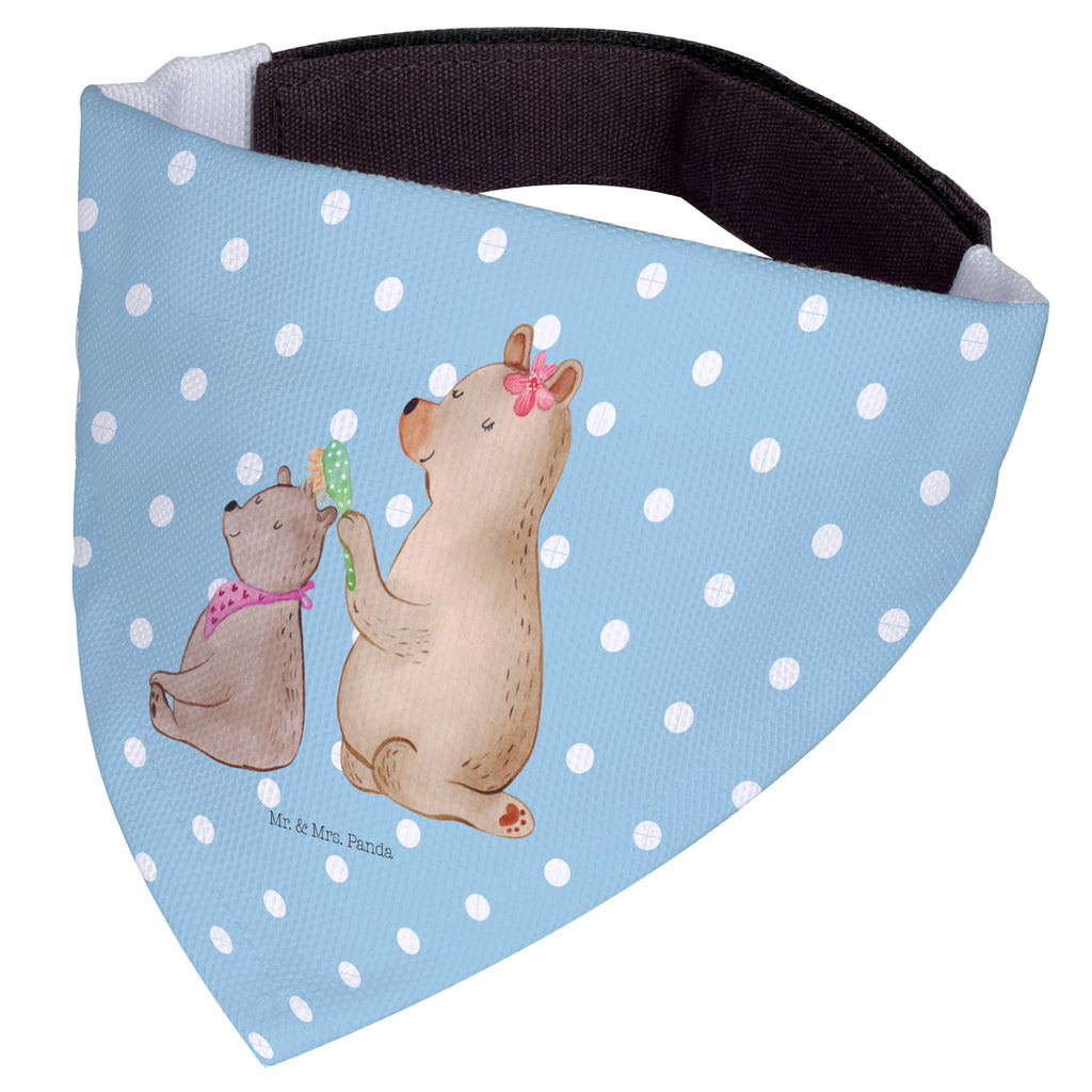 Hundehalstuch M Bär mit Kind Hundehalstuch, Halstuch, Hunde, Tuch, mittel, mittelgroße Hunde, Familie, Vatertag, Muttertag, Bruder, Schwester, Mama, Papa, Oma, Opa, Geschenk, Mutti, Mutter