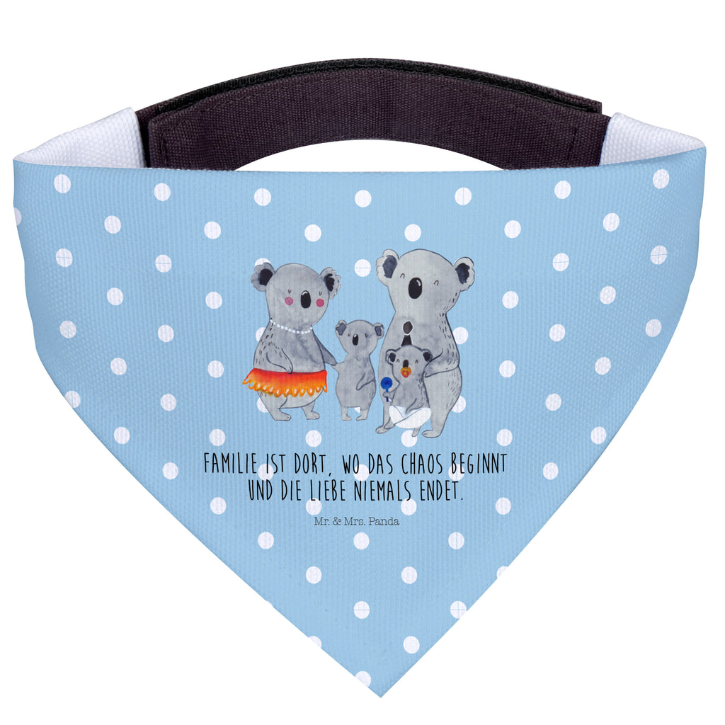 Hundehalstuch M Koala Familie Hundehalstuch, Halstuch, Hunde, Tuch, mittel, mittelgroße Hunde, Familie, Vatertag, Muttertag, Bruder, Schwester, Mama, Papa, Oma, Opa, Koala, Koalas, Family, Kinder, Geschwister, Familienleben