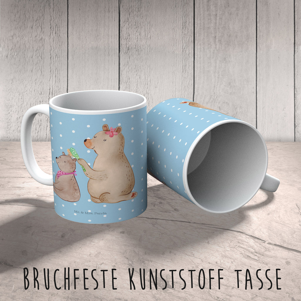 Kindertasse Bär mit Kind Kunststoff Tasse, Kindergarten, Tasse, Trinkbecher, Camping Becher, Kaffeetasse, Kunststoffbecher, Kindergartenbecher, Outdoorgeschirr, Kunststoffgeschirr, Reisebecher, Reisetasse, Kinderbecher, Familie, Vatertag, Muttertag, Bruder, Schwester, Mama, Papa, Oma, Opa, Geschenk, Mutti, Mutter