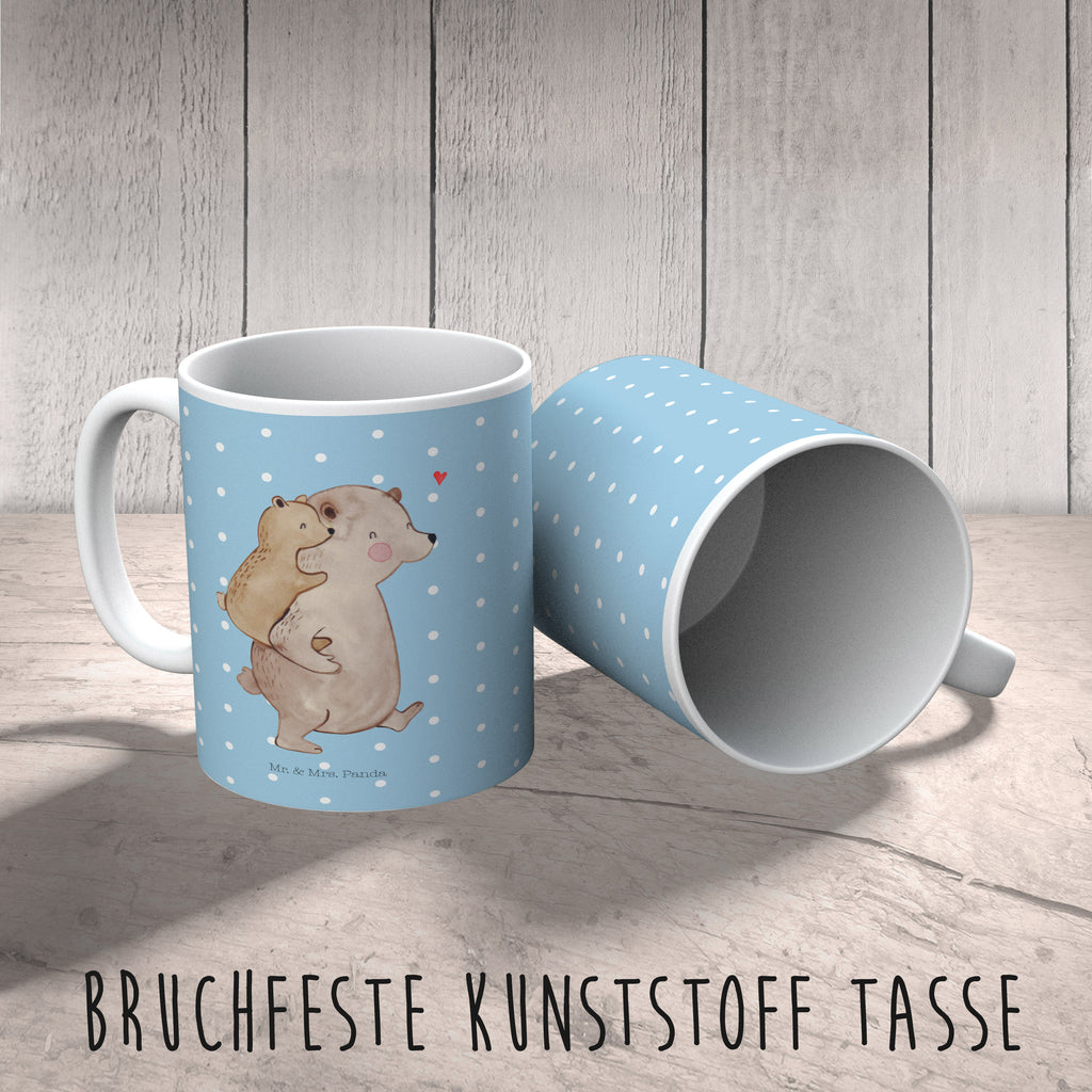 Kindertasse Papa Bär Kunststoff Tasse, Kindergarten, Tasse, Trinkbecher, Camping Becher, Kaffeetasse, Kunststoffbecher, Kindergartenbecher, Outdoorgeschirr, Kunststoffgeschirr, Reisebecher, Reisetasse, Kinderbecher, Familie, Vatertag, Muttertag, Bruder, Schwester, Mama, Papa, Oma, Opa, Geschenk, Vater, Papi, Vati, Onkel, Geburtstag