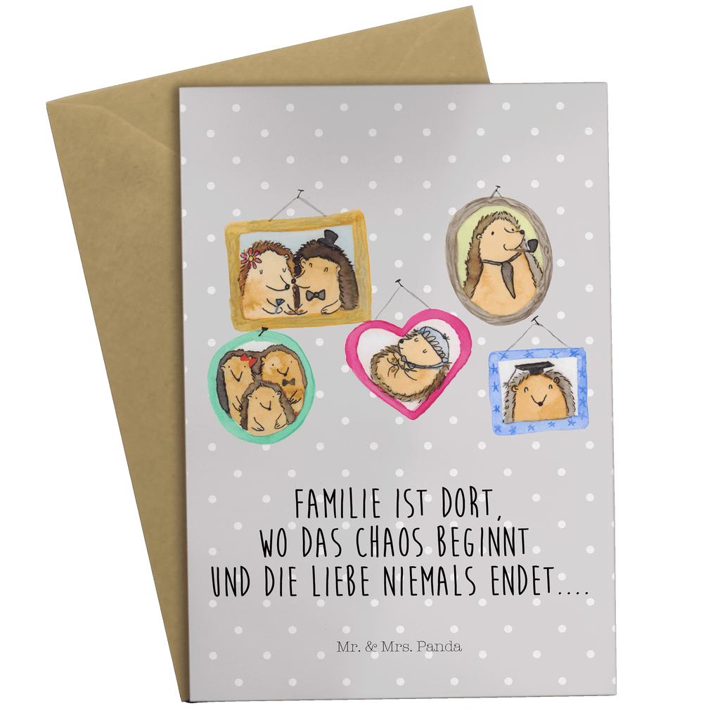 Grußkarte Igel Familie Klappkarte, Einladungskarte, Glückwunschkarte, Hochzeitskarte, Geburtstagskarte, Karte, Familie, Vatertag, Muttertag, Bruder, Schwester, Mama, Papa, Oma, Opa, Liebe, Igel, Bilder, Zusammenhalt, Glück