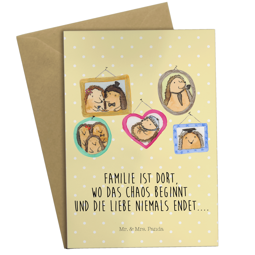 Grußkarte Igel Familie Klappkarte, Einladungskarte, Glückwunschkarte, Hochzeitskarte, Geburtstagskarte, Karte, Familie, Vatertag, Muttertag, Bruder, Schwester, Mama, Papa, Oma, Opa, Liebe, Igel, Bilder, Zusammenhalt, Glück