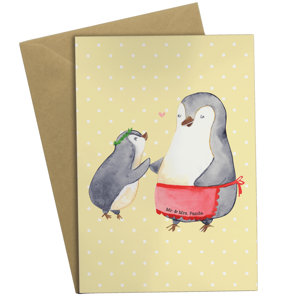 Grußkarte Pinguin mit Kind Klappkarte, Einladungskarte, Glückwunschkarte, Hochzeitskarte, Geburtstagskarte, Karte, Familie, Vatertag, Muttertag, Bruder, Schwester, Mama, Papa, Oma, Opa, Geschenk, Mami, Mutti, Mutter, Geburststag