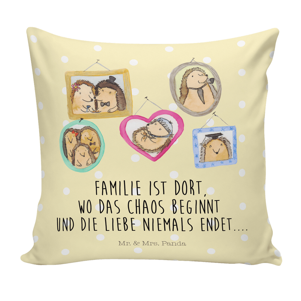 40x40 Kissen Igel Familie Kissenhülle, Kopfkissen, Sofakissen, Dekokissen, Motivkissen, Familie, Vatertag, Muttertag, Bruder, Schwester, Mama, Papa, Oma, Opa, Liebe, Igel, Bilder, Zusammenhalt, Glück