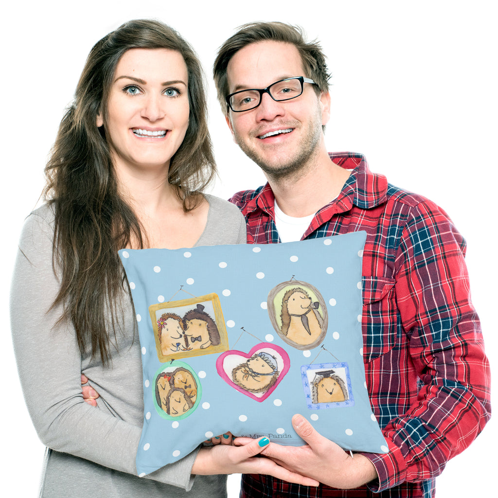 40x40 Kissen Igel Familie Kissenhülle, Kopfkissen, Sofakissen, Dekokissen, Motivkissen, Familie, Vatertag, Muttertag, Bruder, Schwester, Mama, Papa, Oma, Opa, Liebe, Igel, Bilder, Zusammenhalt, Glück