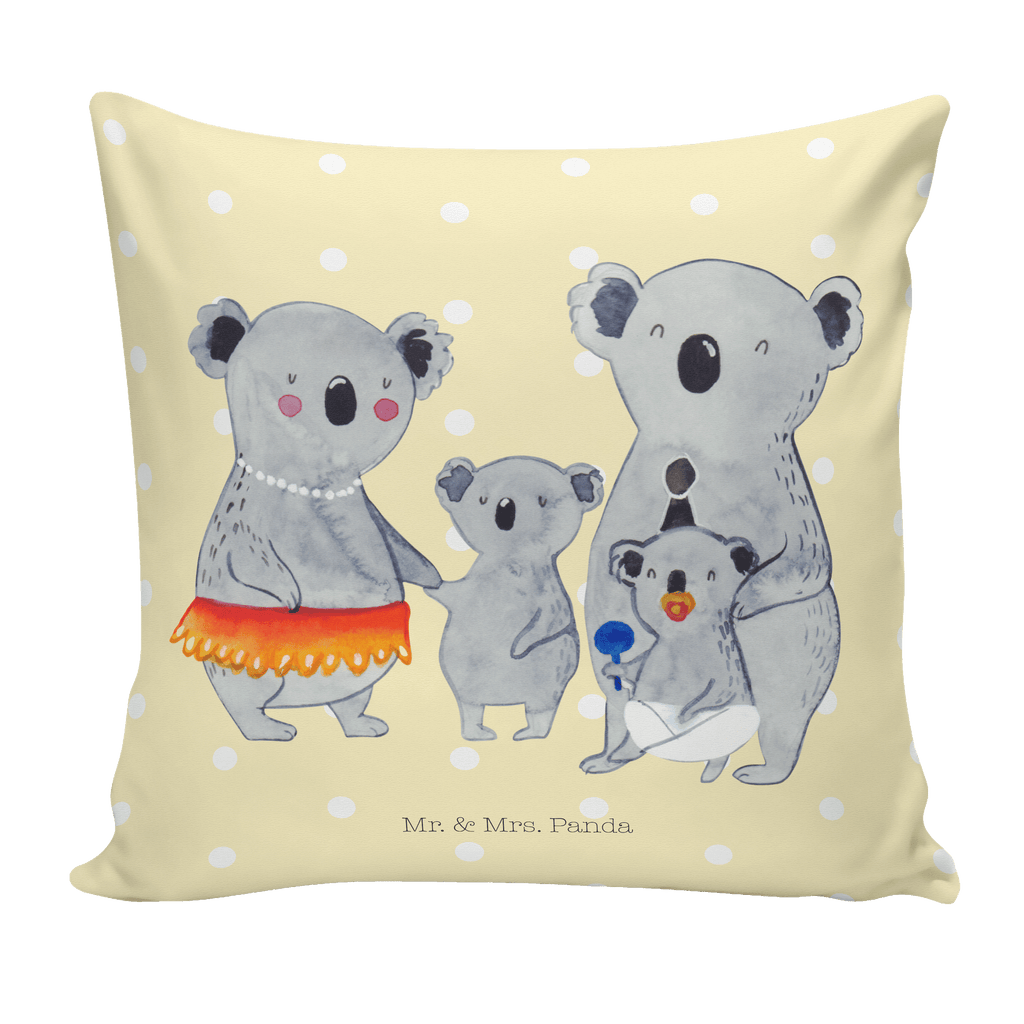 40x40 Kissen Koala Familie Kissenhülle, Kopfkissen, Sofakissen, Dekokissen, Motivkissen, Familie, Vatertag, Muttertag, Bruder, Schwester, Mama, Papa, Oma, Opa, Koala, Koalas, Family, Kinder, Geschwister, Familienleben