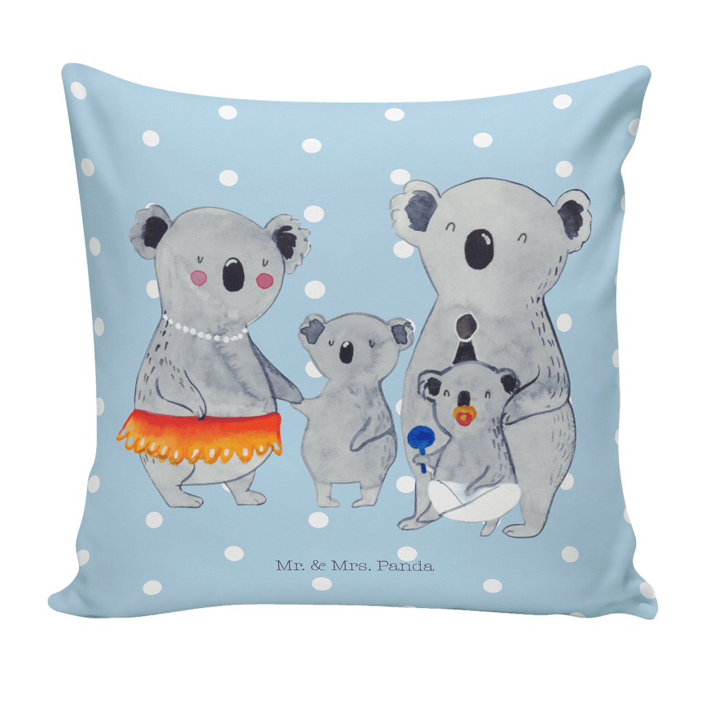 40x40 Kissen Koala Familie Kissenhülle, Kopfkissen, Sofakissen, Dekokissen, Motivkissen, Familie, Vatertag, Muttertag, Bruder, Schwester, Mama, Papa, Oma, Opa, Koala, Koalas, Family, Kinder, Geschwister, Familienleben