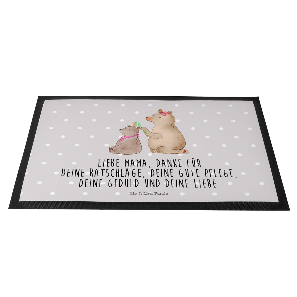 Fußmatte Bär mit Kind Geschenk, Muttertag, Mutti, Mama, Mutter Türvorleger, Schmutzmatte, Fußabtreter, Matte, Schmutzfänger, Fußabstreifer, Schmutzfangmatte, Türmatte, Motivfußmatte,  Haustürmatte, Vorleger  Familie, Vatertag, Muttertag, Bruder, Schwester, Mama, Papa, Oma, Opa