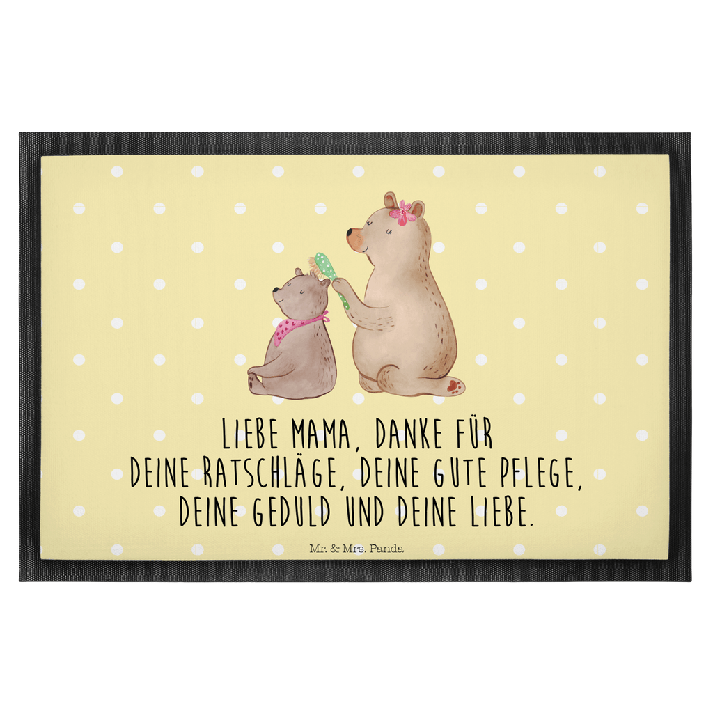 Fußmatte Bär mit Kind Geschenk, Muttertag, Mutti, Mama, Mutter Türvorleger, Schmutzmatte, Fußabtreter, Matte, Schmutzfänger, Fußabstreifer, Schmutzfangmatte, Türmatte, Motivfußmatte,  Haustürmatte, Vorleger  Familie, Vatertag, Muttertag, Bruder, Schwester, Mama, Papa, Oma, Opa