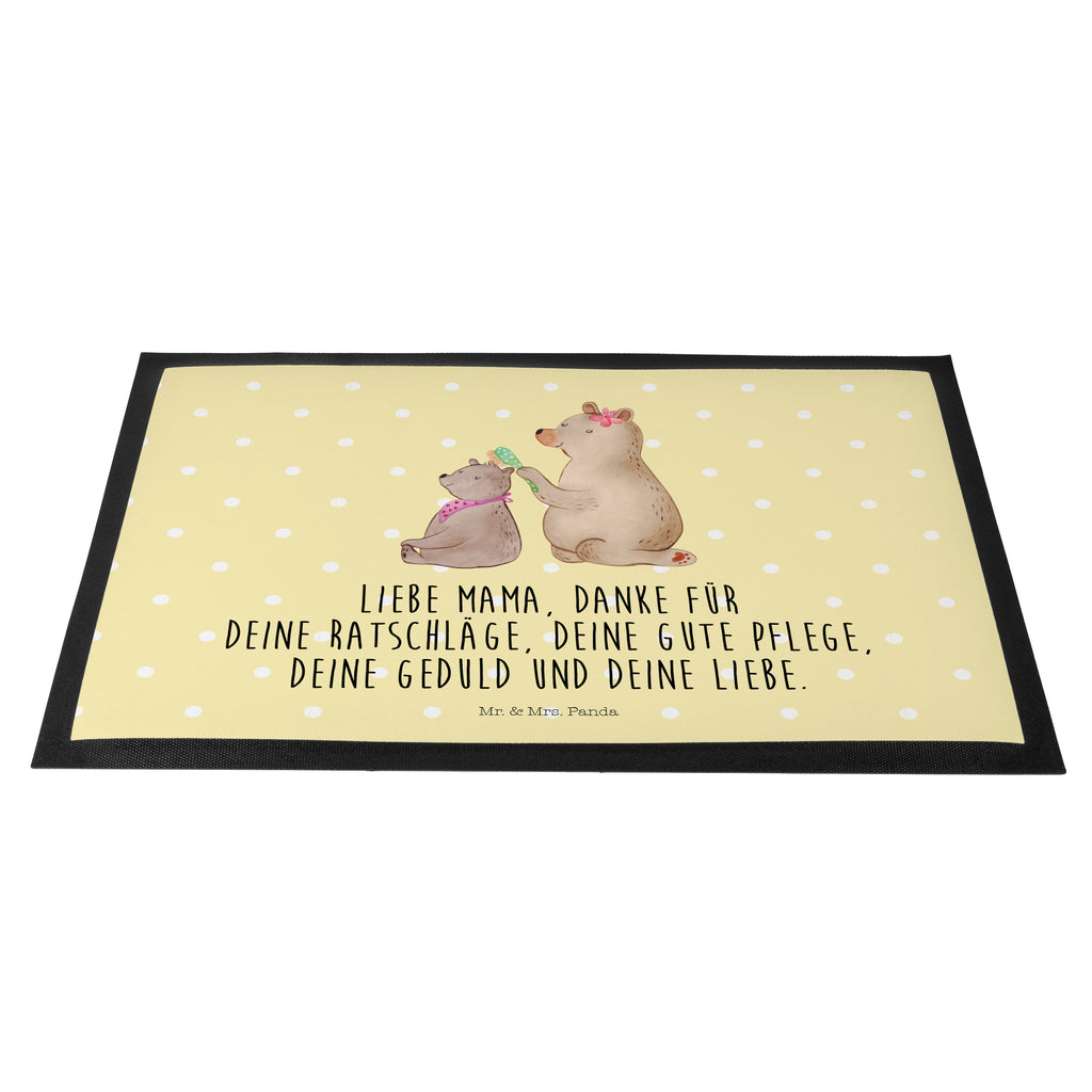 Fußmatte Bär mit Kind Geschenk, Muttertag, Mutti, Mama, Mutter Türvorleger, Schmutzmatte, Fußabtreter, Matte, Schmutzfänger, Fußabstreifer, Schmutzfangmatte, Türmatte, Motivfußmatte,  Haustürmatte, Vorleger  Familie, Vatertag, Muttertag, Bruder, Schwester, Mama, Papa, Oma, Opa