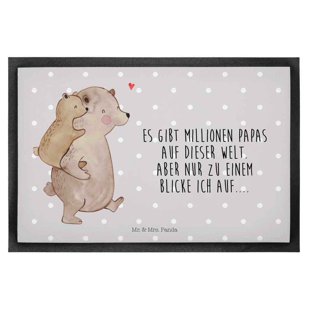 Fußmatte Papa Bär Geschenk, Vatertag, Papa, Vater, Papi, Vati, Onkel, Geburtstag Türvorleger, Schmutzmatte, Fußabtreter, Matte, Schmutzfänger, Fußabstreifer, Schmutzfangmatte, Türmatte, Motivfußmatte,  Haustürmatte, Vorleger  Familie, Vatertag, Muttertag, Bruder, Schwester, Mama, Papa, Oma, Opa