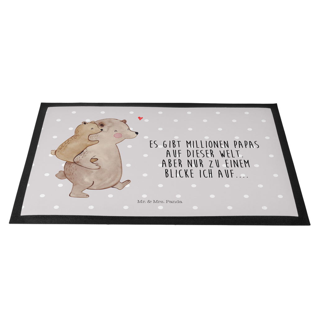 Fußmatte Papa Bär Geschenk, Vatertag, Papa, Vater, Papi, Vati, Onkel, Geburtstag Türvorleger, Schmutzmatte, Fußabtreter, Matte, Schmutzfänger, Fußabstreifer, Schmutzfangmatte, Türmatte, Motivfußmatte,  Haustürmatte, Vorleger  Familie, Vatertag, Muttertag, Bruder, Schwester, Mama, Papa, Oma, Opa