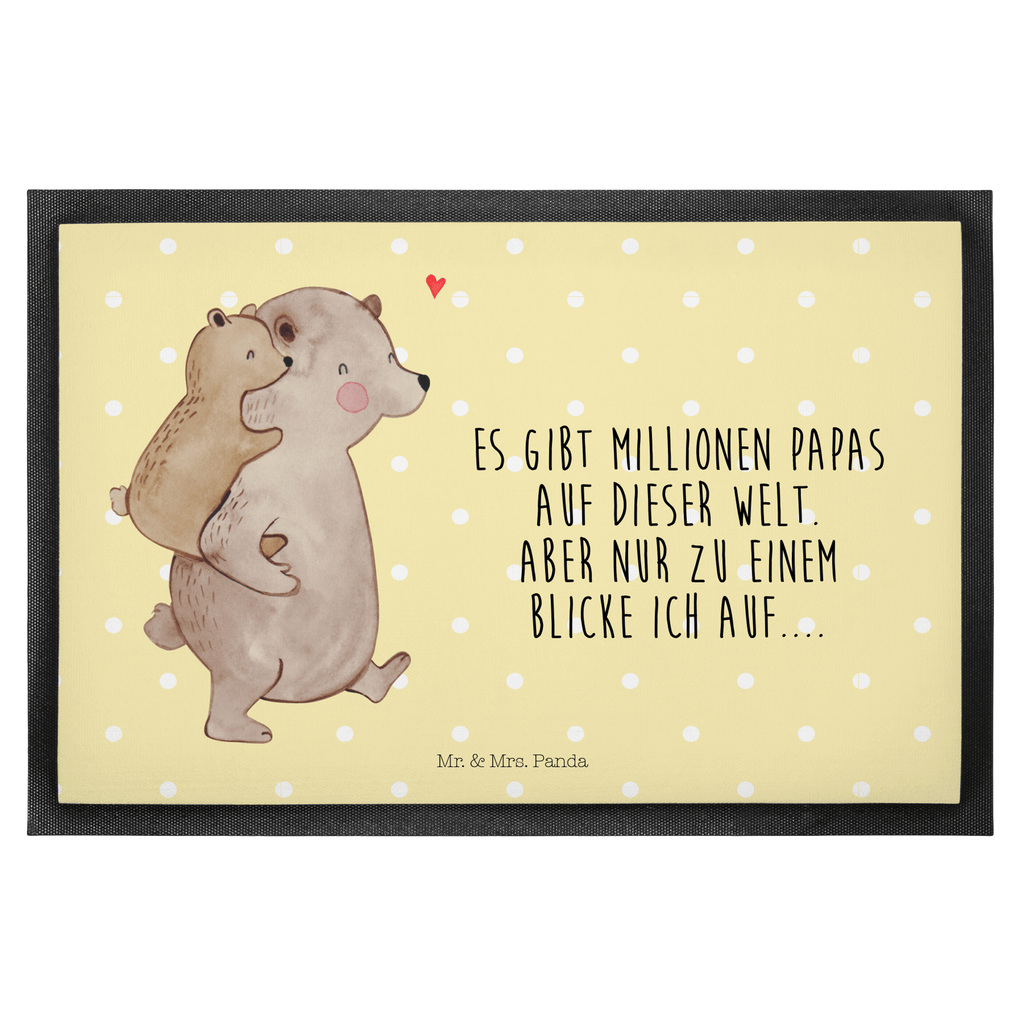 Fußmatte Papa Bär Geschenk, Vatertag, Papa, Vater, Papi, Vati, Onkel, Geburtstag Türvorleger, Schmutzmatte, Fußabtreter, Matte, Schmutzfänger, Fußabstreifer, Schmutzfangmatte, Türmatte, Motivfußmatte,  Haustürmatte, Vorleger  Familie, Vatertag, Muttertag, Bruder, Schwester, Mama, Papa, Oma, Opa