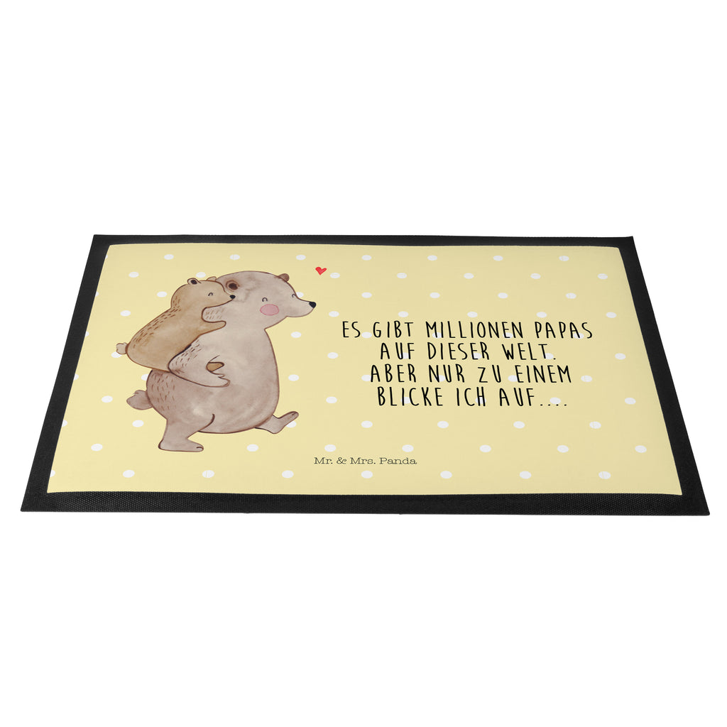 Fußmatte Papa Bär Geschenk, Vatertag, Papa, Vater, Papi, Vati, Onkel, Geburtstag Türvorleger, Schmutzmatte, Fußabtreter, Matte, Schmutzfänger, Fußabstreifer, Schmutzfangmatte, Türmatte, Motivfußmatte,  Haustürmatte, Vorleger  Familie, Vatertag, Muttertag, Bruder, Schwester, Mama, Papa, Oma, Opa