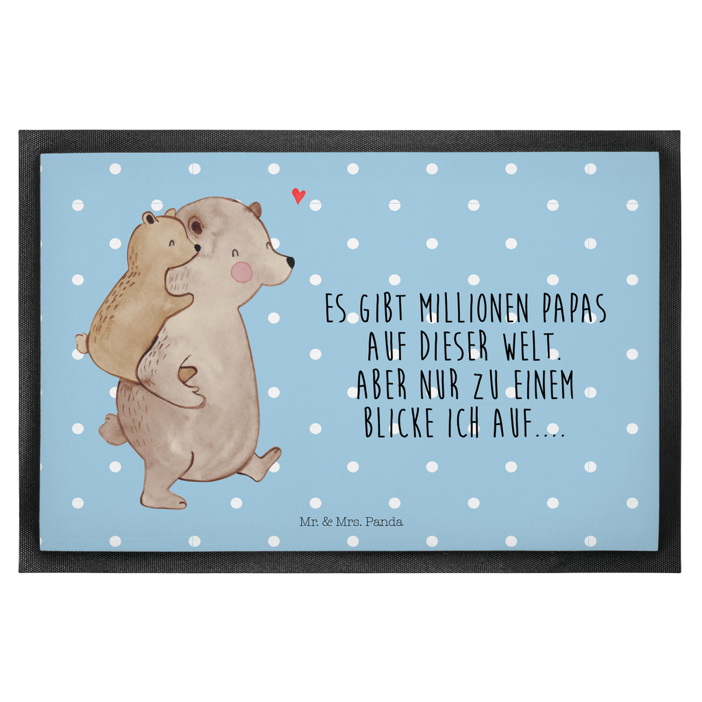 Fußmatte Papa Bär Geschenk, Vatertag, Papa, Vater, Papi, Vati, Onkel, Geburtstag Türvorleger, Schmutzmatte, Fußabtreter, Matte, Schmutzfänger, Fußabstreifer, Schmutzfangmatte, Türmatte, Motivfußmatte,  Haustürmatte, Vorleger  Familie, Vatertag, Muttertag, Bruder, Schwester, Mama, Papa, Oma, Opa